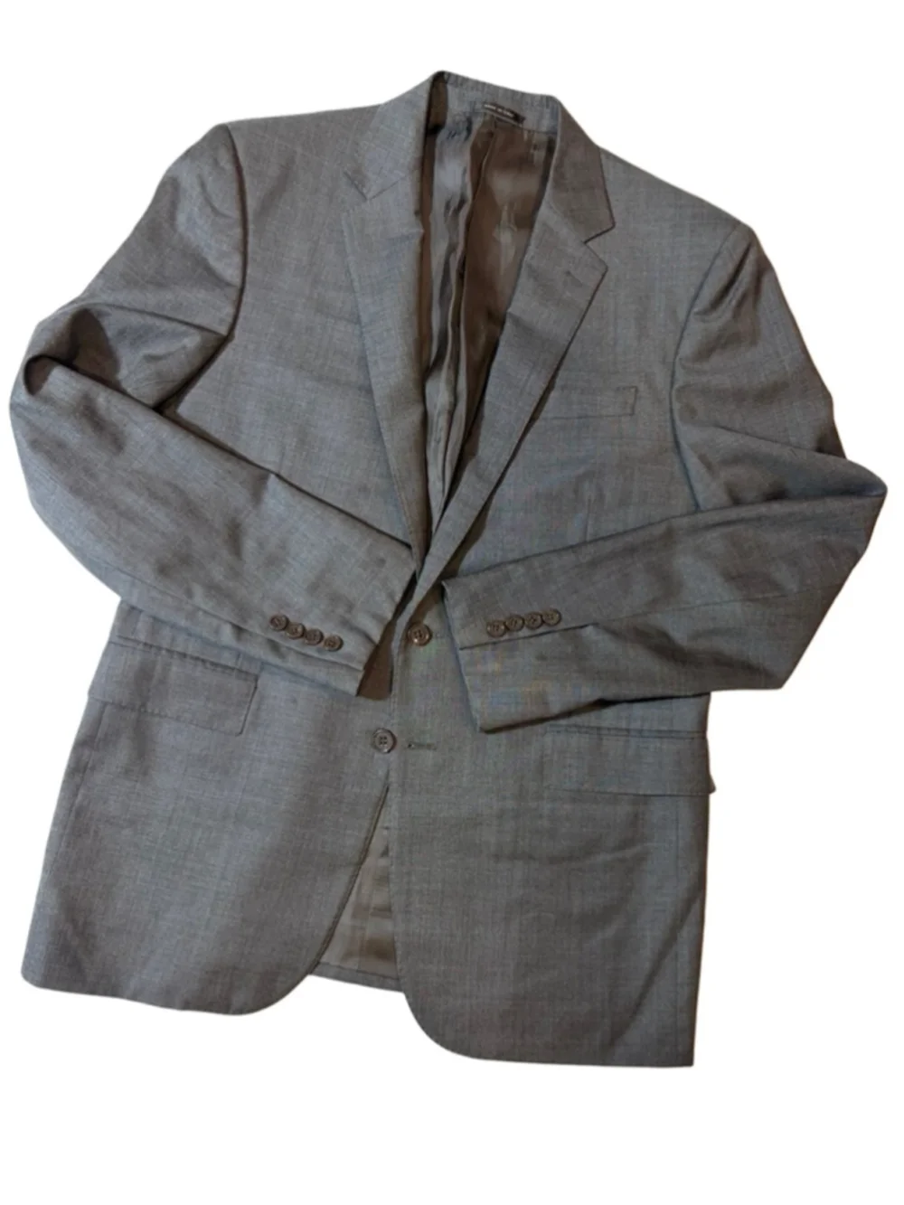 Ralph Lauren Black Label Gray Wool Blazer 42R Italy Luxury Tailored flaw